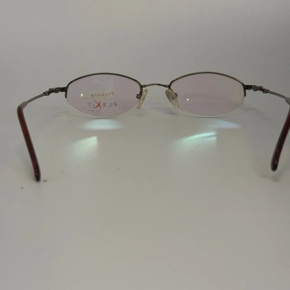 Flexure by Capri Flexit FX 16 Coffee Eyeglasses Frames 51-19-140 Brown Oval Half
